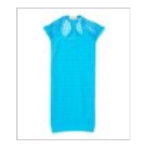 NWT F&F Turquoise Mesh Shoulder Racerback Dress OS - Picture 2 of 4